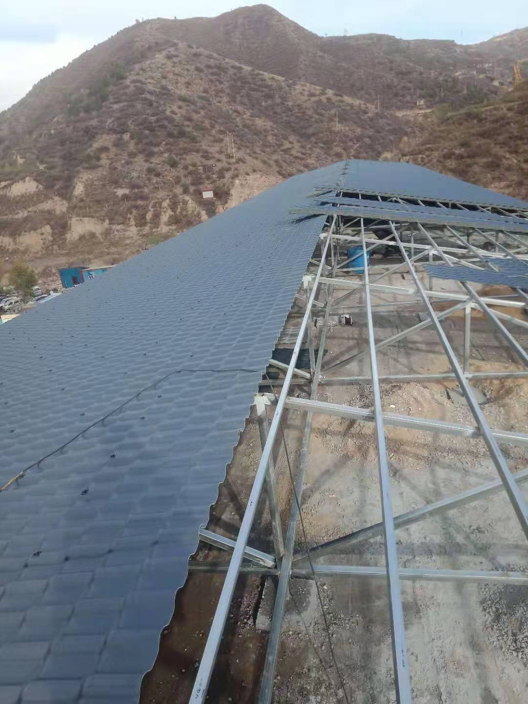 樹脂瓦施工現場